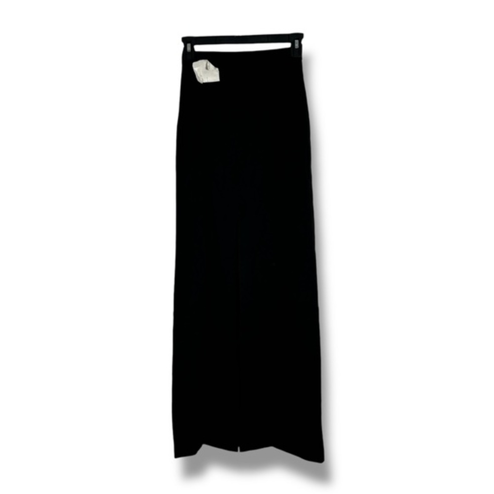 Vertigo Black Maxi Length Middle Slit Minimalist Shirt Size 2 - “Lugus”